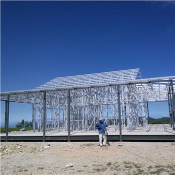 Ty Prefab Steel Mesur Ysgafn Arddull Ewropeaidd